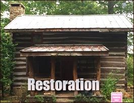 Historic Log Cabin Restoration  Alabaster, Alabama